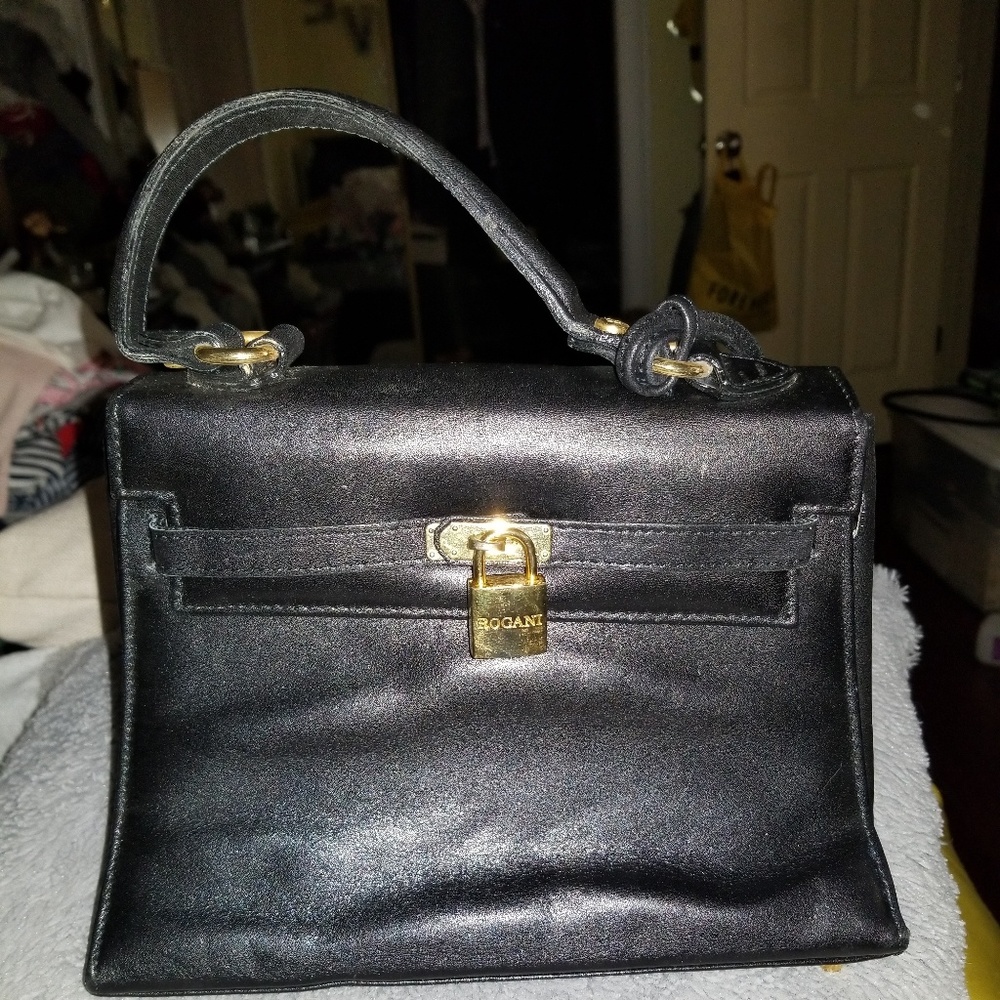 Francesco Rogani Gold Buckle Vintage Kelly Bag